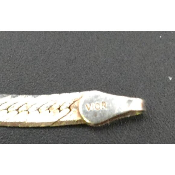 Vior 925 Sterling Silver Vntg Snake Chain Bracelet With Lobster Clasp Italy - Picture 9 of 10